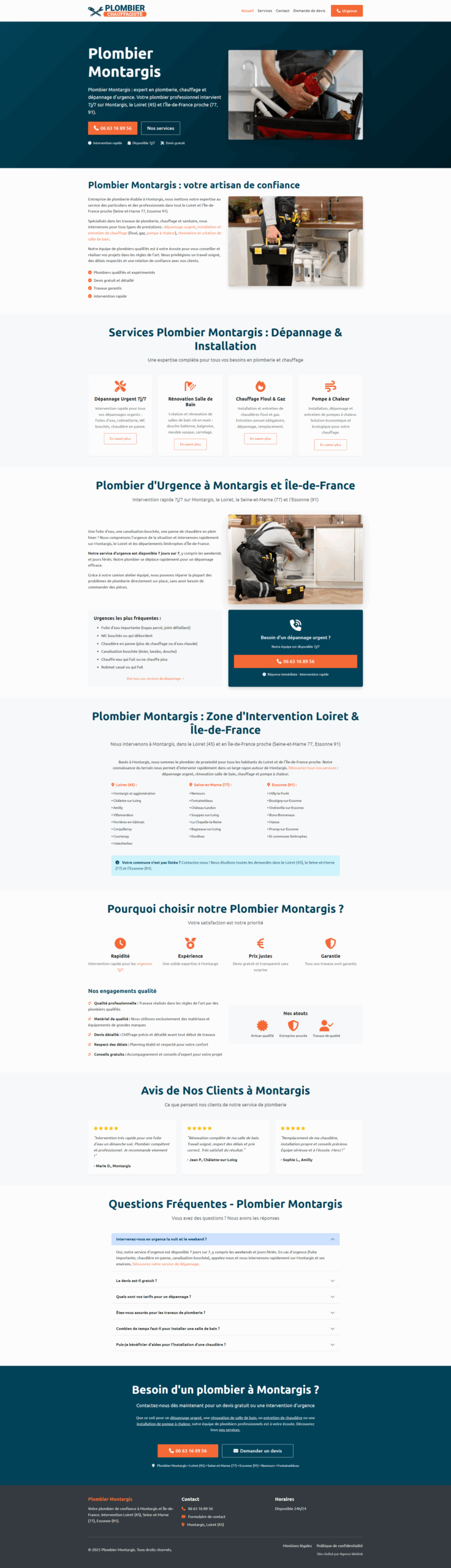 Aperçu du projet Plombier Montargis